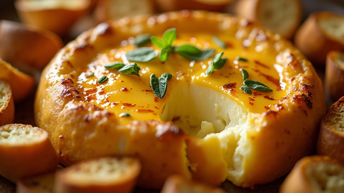 camembert z piekarnika