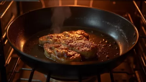 sezonowanie patelni ze stali węglowej w piekarniku