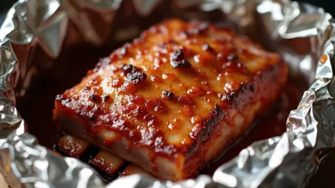 żeberka w folii z piekarnika