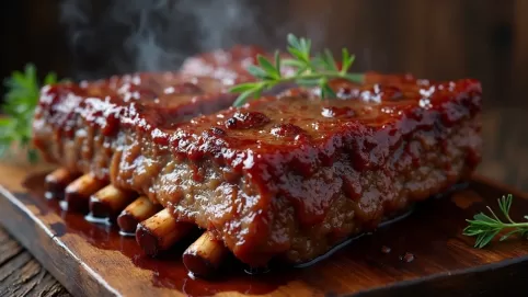 żeberka wołowe z piekarnika