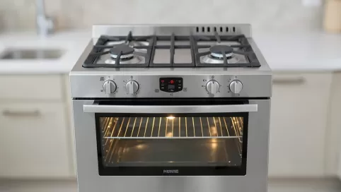kuchnia gazowa z piekarnikiem elektrycznym